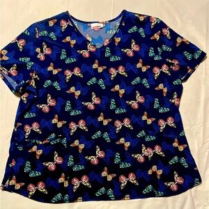 Scrubstar Women’s Butterflies Scrub Top